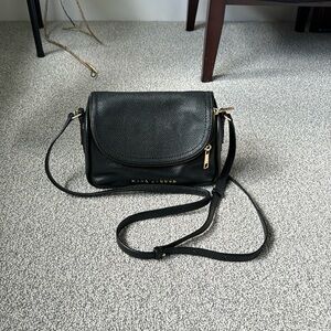 Marc Jacobs crossbody bag, black with gold detailing